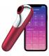 SATISFYER DUAL LOVE VIBRADOR Y SUCCIONADOR CON AIRE PULSADO ROJO