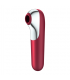 SATISFYER DUAL LOVE VIBRADOR Y SUCCIONADOR CON AIRE PULSADO ROJO