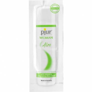 PJUR WOMAN ALOE LUBRICANTE BASE AGUA 2 ML