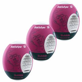 SATISFYER 3 HUEVOS MASTURBADORES BUBBLE