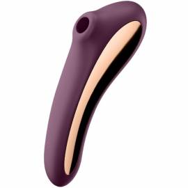 SATISFYER DUAL KISS ESTIMULADOR CLITORIS PURPURA