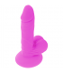 DIVERSIA DILDO FLEXIBLE CON VIBRACION 17 CM LILA