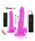 DIVERSIA DILDO FLEXIBLE CON VIBRACIoN 18 CM LILA