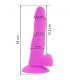 DIVERSIA DILDO FLEXIBLE CON VIBRACIoN 18 CM LILA