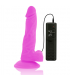 DIVERSIA DILDO FLEXIBLE CON VIBRACIoN 18 CM LILA