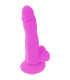 DIVERSIA DILDO FLEXIBLE CON VIBRACIoN 18 CM LILA