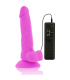 DIVERSIA DILDO FLEXIBLE CON VIBRACIoN 18 CM LILA