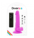 DIVERSIA DILDO FLEXIBLE CON VIBRACIoN 18 CM LILA