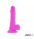 DIVERSIA DILDO FLEXIBLE CON VIBRACION 205 CM LILA