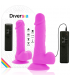 DIVERSIA DILDO FLEXIBLE CON VIBRACION 205 CM LILA