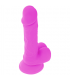 DIVERSIA DILDO FLEXIBLE CON VIBRACION 205 CM LILA