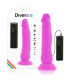 DIVERSIA DILDO FLEXIBLE CON VIBRACION 21 CM LILA