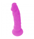 DIVERSIA DILDO FLEXIBLE CON VIBRACION 21 CM LILA