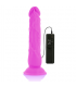 DIVERSIA DILDO FLEXIBLE CON VIBRACION 21 CM LILA