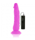 DIVERSIA DILDO FLEXIBLE CON VIBRACION 21 CM LILA