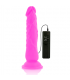 DIVERSIA DILDO FLEXIBLE CON VIBRACION 21 CM LILA