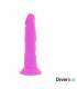 DIVERSIA DILDO FLEXIBLE CON VIBRACION 23 CM LILA