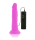 DIVERSIA DILDO FLEXIBLE CON VIBRACION 23 CM LILA