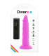 DIVERSIA DILDO FLEXIBLE CON VIBRACION 23 CM LILA