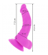 DIVERSIA DILDO FLEXIBLE CON VIBRACION 215 CM LILA