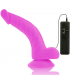 DIVERSIA DILDO FLEXIBLE CON VIBRACION 215 CM LILA