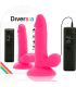 DIVERSIA DILDO FLEXIBLE CON VIBRACION 17 CM ROSA