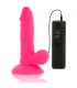 DIVERSIA DILDO FLEXIBLE CON VIBRACION 17 CM ROSA