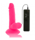 DIVERSIA DILDO FLEXIBLE CON VIBRACION 17 CM ROSA