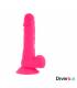 DIVERSIA DILDO FLEXIBLE CON VIBRACION 205 CM ROSA