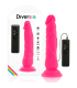 DIVERSIA DILDO FLEXIBLE CON VIBRACION 21 CM ROSA