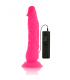 DIVERSIA DILDO FLEXIBLE CON VIBRACION 21 CM ROSA