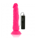 DIVERSIA DILDO FLEXIBLE CON VIBRACION 21 CM ROSA