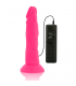 DIVERSIA DILDO FLEXIBLE CON VIBRACION 23 CM PINK