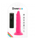 DIVERSIA DILDO FLEXIBLE CON VIBRACION 23 CM PINK