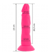 DIVERSIA DILDO FLEXIBLE CON VIBRACION 23 CM PINK