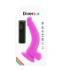 DIVERSIA DILDO FLEXIBLE CON VIBRACION 215 CM LILA