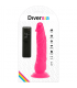 DIVERSIA DILDO FLEXIBLE CON VIBRACION 21 CM ROSA