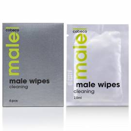 COBECO MALE WIPES TOALLITAS HIGIENICAS 6 X 25ML en de fr es it nl 