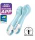 SATISFYER AIR PUMP VIBRATOR 5 VIBRADOR PUNTO G INFLABLE AZUL