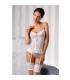 MARCELLE PICARDIA BLANCO CON LIGUERO Y TANGA BY CASMIR L XL