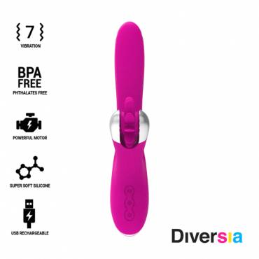 DIVERSIA BUNNY VIBRATING 24 CM