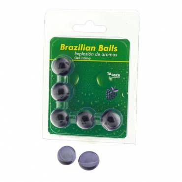 TALOKA BRAZILIAN BALLS GEL iNTIMO FRUTAS DEL BOSQUE 5 BOLAS