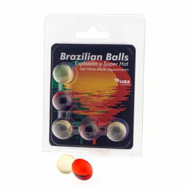 TALOKA BRAZILIAN BALLS GEL EXCITANTE EFECTO SUPER CALIENTE 5 BOLAS