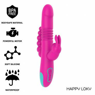 HAPPY LOKY DONALD TRIPLE ESTIMULACIoN ANAL PUNTO G CLiTORIS COMPATIBLE CON WATCHME WIRELESS TECHNOLOGY