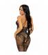 LEG AVENUE BODYSTOCKING DE RED SIN COSTURAS TALLA uNICA NEGRO