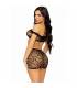 LEG AVENUE SET TRES PIEZAS TOP MINI FALDA Y TANGA TALLA UNICA 