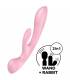 SATISFYER TRIPLE OH VIBRADOR HiBRIDO ROSA