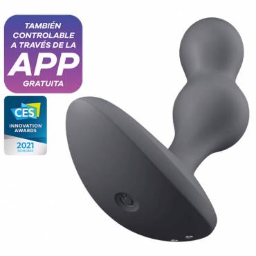 SATISFYER DEEP DIVER PLUG VIBRADOR APP GRIS