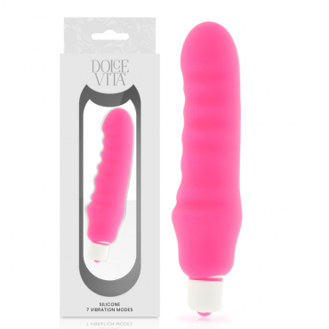 DOLCE VITA GENIUS VIBRADOR SILICONA ROSA