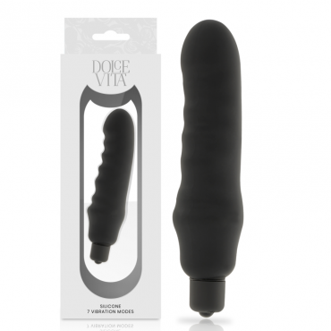 DOLCE VITA GENIUS VIBRADOR SILICONA NEGRO